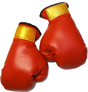 Red boxing gloves PNG image-10493